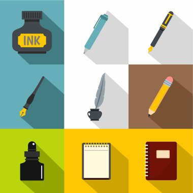 Yazı ve belge simgeleri ayarla, stil düz