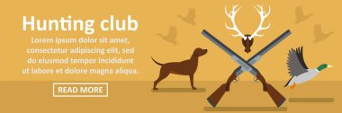 Avcılık Kulübü afiş yatay kavramı