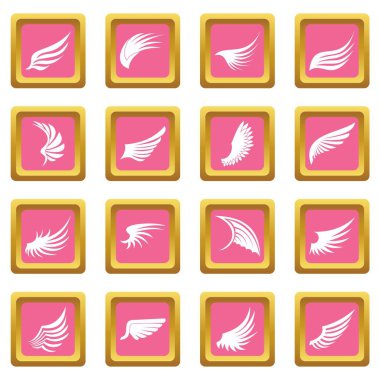 Kanat simgeler pembe