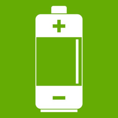 Alkalin pil simgesi yeşil