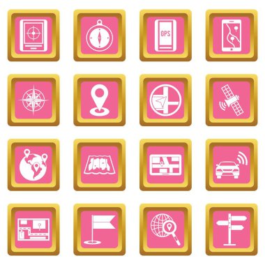 Hareket simgeleri pembe