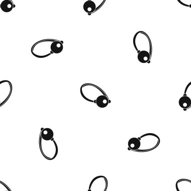 Palyaço burun desen sorunsuz siyah