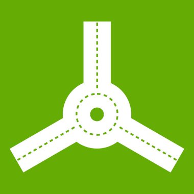 Dolambaçlı simgesi yeşil