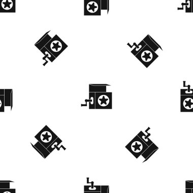 Müzik kutusu desen sorunsuz siyah