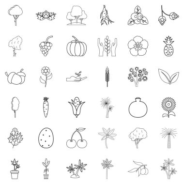 Orman Icons set, anahat stili