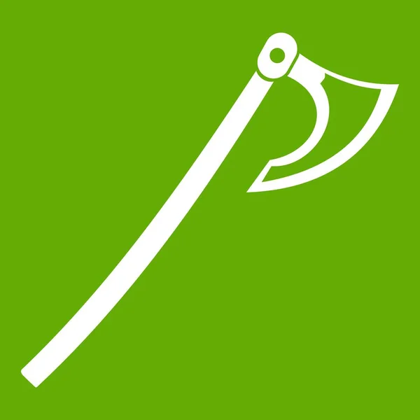 Axe icon green — Stock Vector