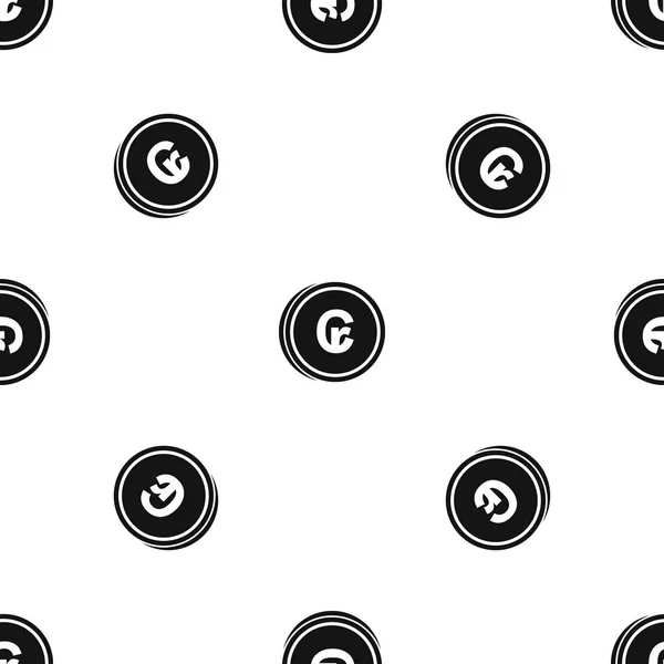Pièces motif cruzeiro sans couture noir — Image vectorielle