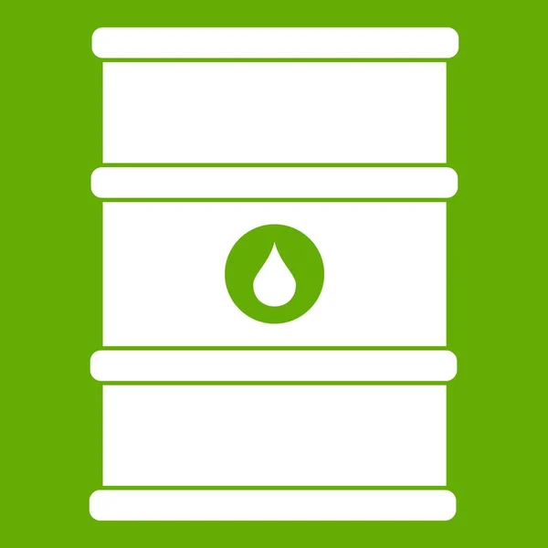 Ikona barel ropy zelený — Stockový vektor