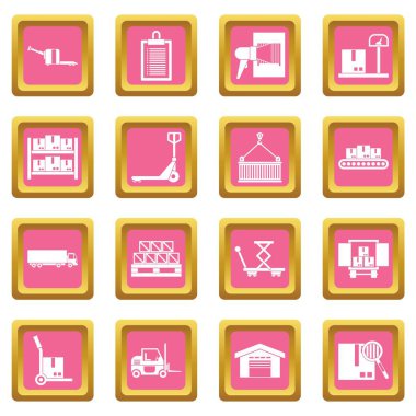 Lojistik Simgeler pembe