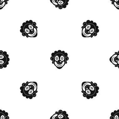 Palyaço desen sorunsuz siyah