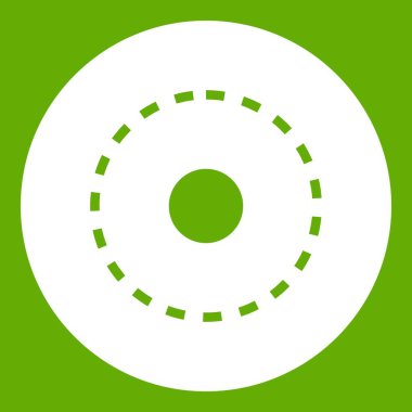 Daire yol simgesi yeşil