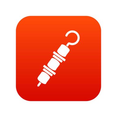 Kebap Şiş simgesini dijital kırmızı