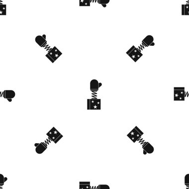 Bahar kutusunda desen sorunsuz siyah el