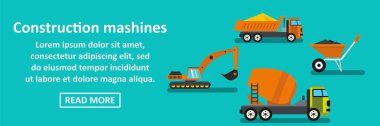 Yapıların mashines afiş yatay kavramı