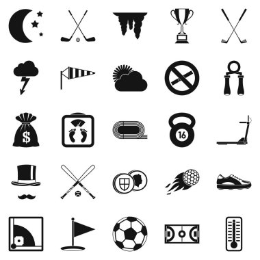 Oyun Golf simgeler kümesi, basit tarzı