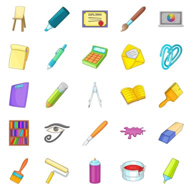 Görüntü Icons set, karikatür tarzı