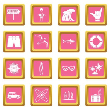 Sörf simgeler pembe