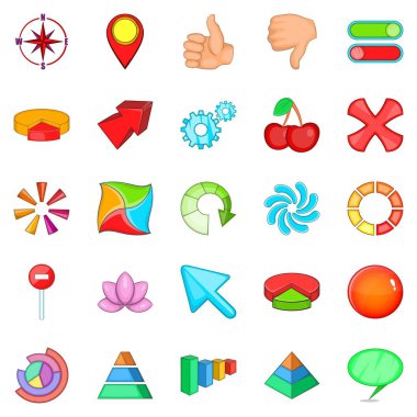 Ok Icons set, karikatür tarzı