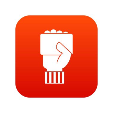 Futbol hakem gösteren kartı simgesi dijital kırmızı el