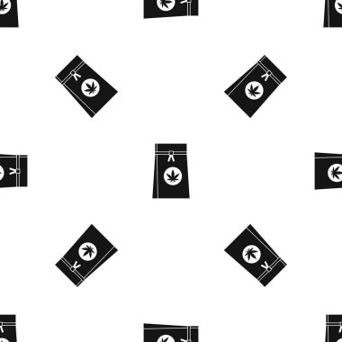 Esrar desen sorunsuz siyah çanta