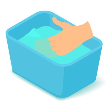 Havza kutsal kişilerin resmi, izometrik 3d stili