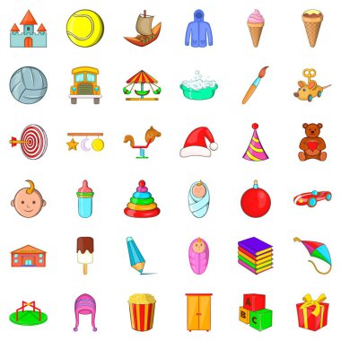 Swing simgeler ayarla, tarzı çizgi film