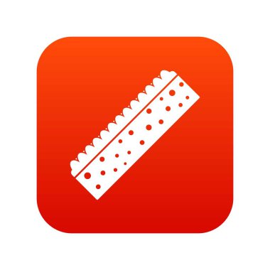 Sünger Temizlik için simge dijital kırmızı