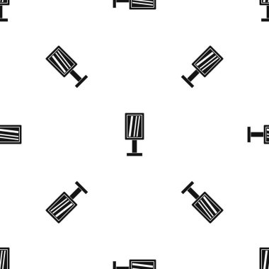 Reklam stand desen sorunsuz siyah