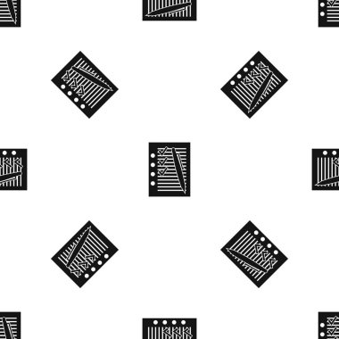 Belge planı ve kalem desenli siyah renk herhangi bir tasarım için sorunsuz yineleyin. Vektör geometrik çizim