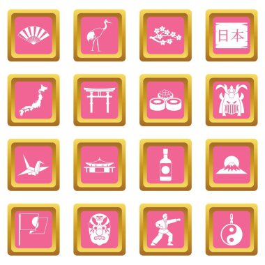 Japonya simgeler pembe