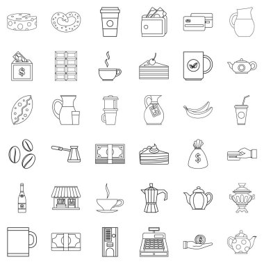 Kavanoz Icons set, anahat stili