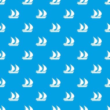 Büyük yat desen kesintisiz mavi