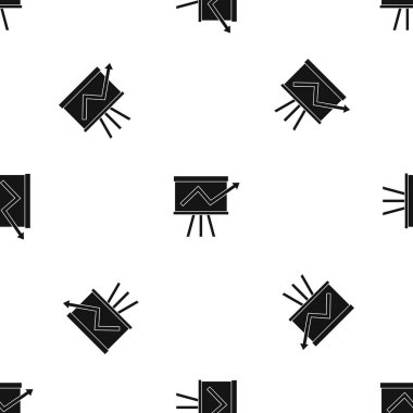 Flip chart istatistikleri desen sorunsuz siyah