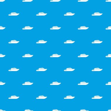 Planya powerboat desen kesintisiz mavi