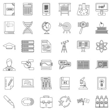 Sözlük Icons set, anahat stili