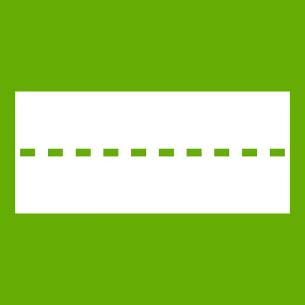 Zielona ikona prosta droga — Wektor stockowy