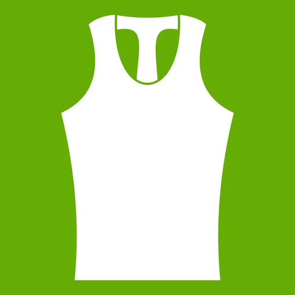 Zielona ikona Koszulka bez rękawów — Wektor stockowy