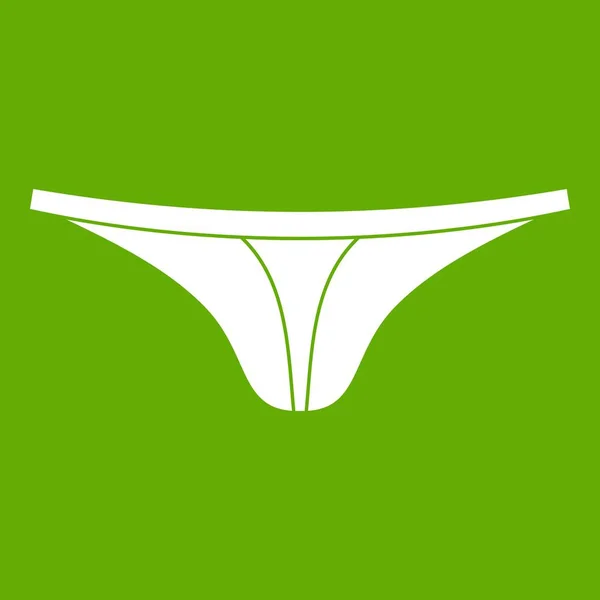 Thongs ícone verde — Vetor de Stock