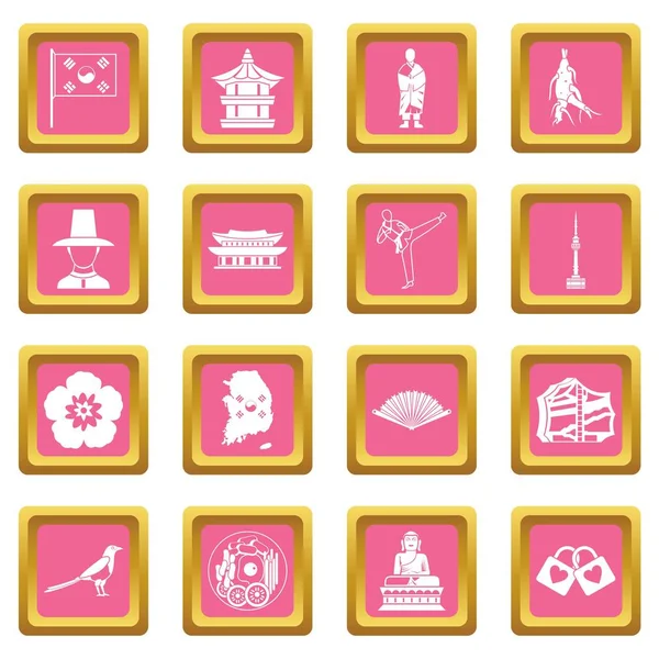 Güney Kore simgeler pembe