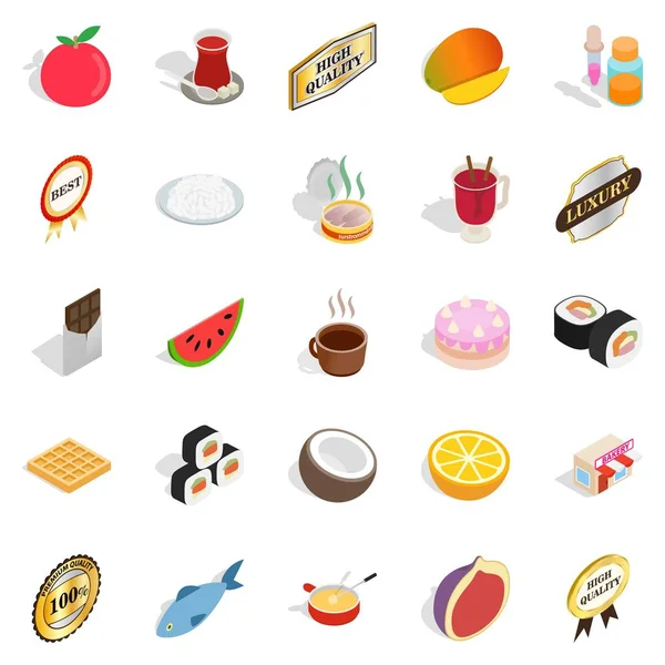 Bakkal Icons set, izometrik stili