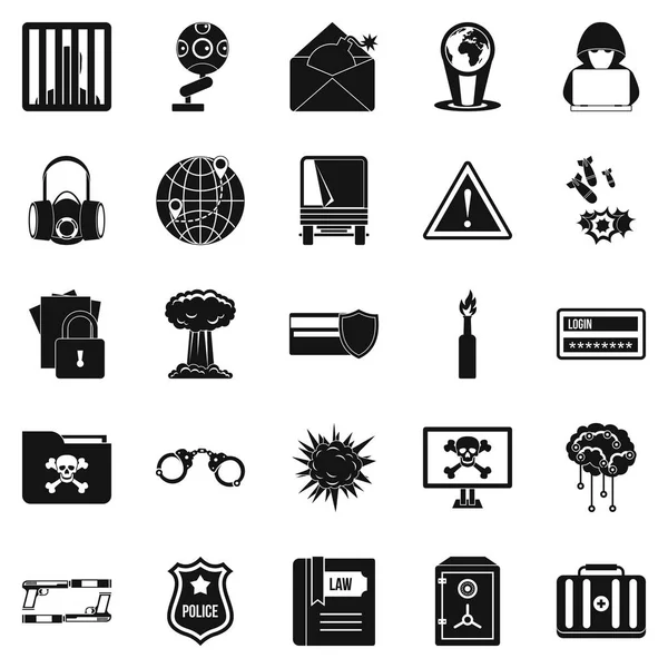 Dahi Icons set, basit tarzı