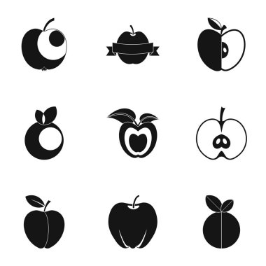 Apple simge seti, basit tarzı