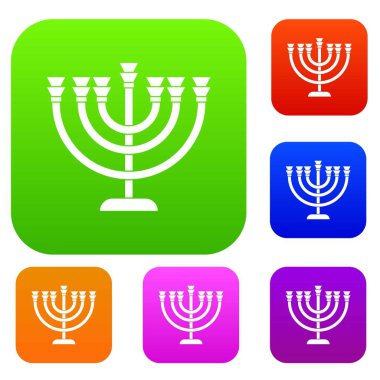 Yedi Kollu Şamdan koleksiyonu ayarla