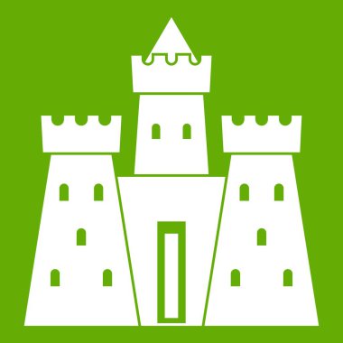 Antik kale Sarayı simgesi yeşil