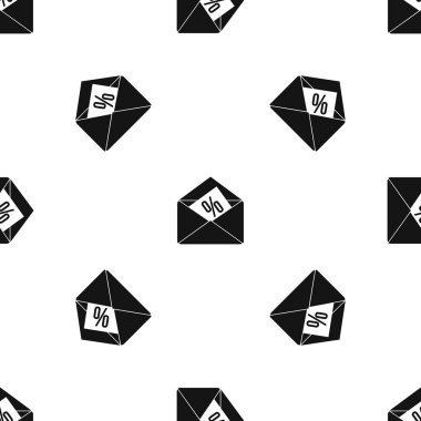 Zarf yüzde desen sorunsuz siyah