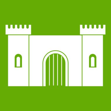 Kale kapısı simgesi yeşil ile