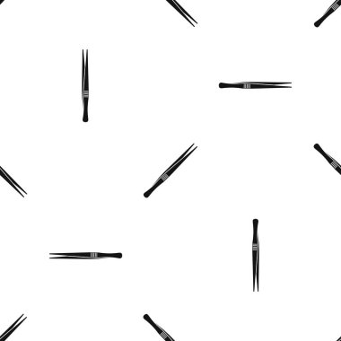 Cımbız desen sorunsuz siyah