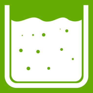 Sıvı simgesi yeşil dolu kabı