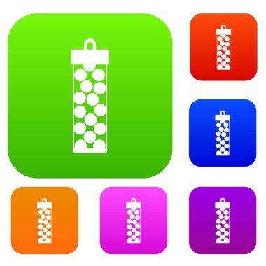 Paintball kurşunları set koleksiyonu ile paketi