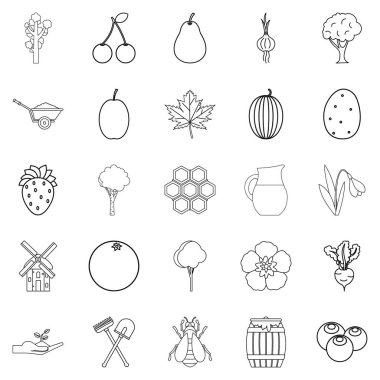 Arsa Icons set, anahat stili